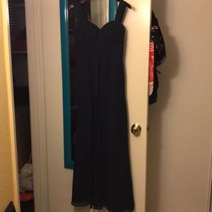 Bill lefkoff dress - altered - navy